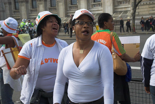 Ivorian Women Protest &copy; 2006, Peter Marshall