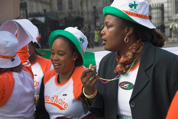 Ivorian Women Protest &copy; 2006, Peter Marshall