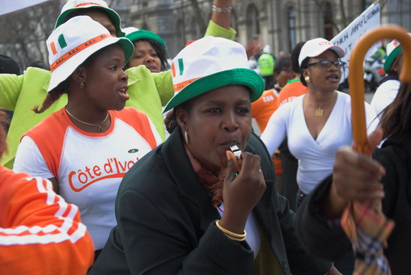 Ivorian Women Protest &copy; 2006, Peter Marshall