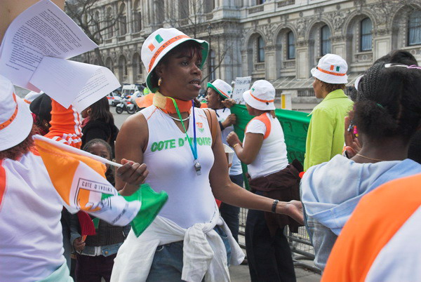 Ivorian Women Protest &copy; 2006, Peter Marshall