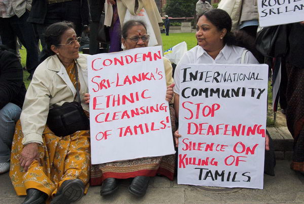Tamil Councillor on Five Day Fast &copy; 2006, Peter Marshall