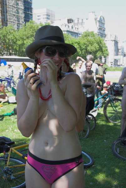 World Naked Bike Ride London. &copy; 2006, Peter Marshall