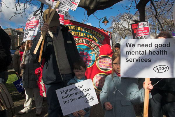 NHS March, Camberwell &copy; 2007, Peter Marshall